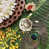 Vriksham Nataraja Gold Polish Traditional Precious Kemp Jada Billai-G20504